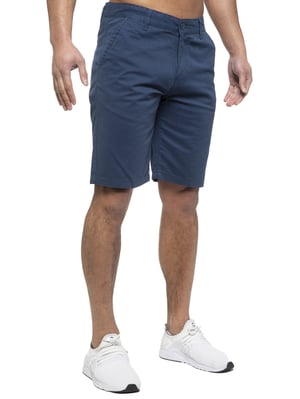 Enzo | Heren Chino Korte Broek In Blauw